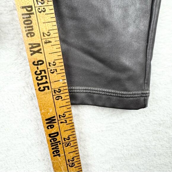 Athleta All Over Gleam Active Tight Pant Legging Arol Gray Faux Leather Size S - Picture 13 of 13